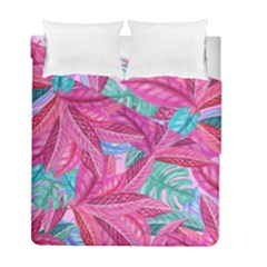 Leaves Tropical Reason Stamping Duvet Cover Double Side (full/ Double Size) by Sapixe