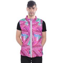 Leaves Tropical Reason Stamping Men s Puffer Vest by Sapixe