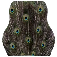 Background Peacock Feathers Car Seat Velour Cushion 