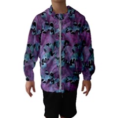 Modern Abstract Texture Pattern Hooded Windbreaker (kids) by dflcprints