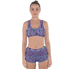 Modern Abstract Texture Pattern Racerback Boyleg Bikini Set by dflcprints