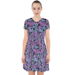 Modern Abstract Texture Pattern Adorable In Chiffon Dress by dflcprints