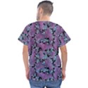 Modern Abstract Texture Pattern Men s V-Neck Scrub Top View2