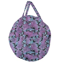 Modern Abstract Texture Pattern Giant Round Zipper Tote by dflcprints