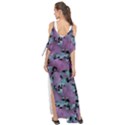 Modern Abstract Texture Pattern Maxi Chiffon Cover Up Dress View2