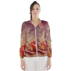 Wonderful Roses With Butterflies And Light Effects Windbreaker (women) by FantasyWorld7