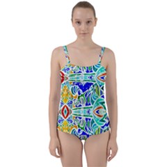 Its Not Fair Twist Front Tankini Set by MRTACPANS