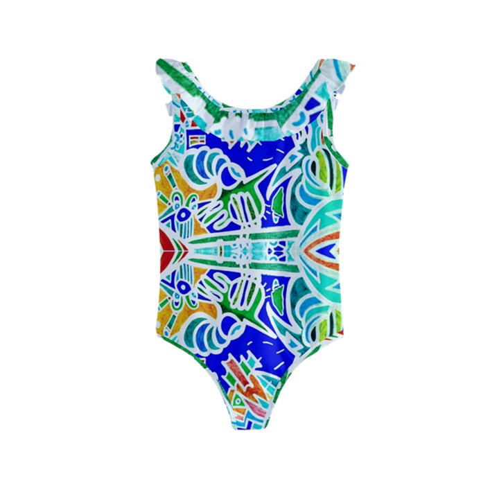 ITS NOT FAIR Kids  Frill Swimsuit