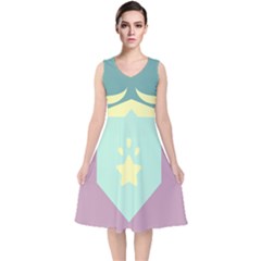 Opal Steven Univese Cosplay Dress V-neck Midi Sleeveless Dress  by Allegrenix