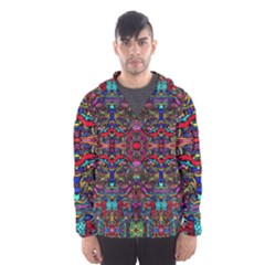 Color Maze Of Minds Hooded Windbreaker (men) by MRTACPANS