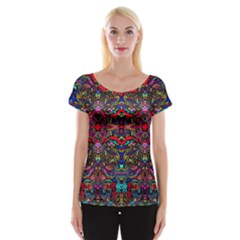 Color Maze Of Minds Cap Sleeve Top by MRTACPANS