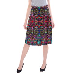 Color Maze Of Minds Midi Beach Skirt by MRTACPANS