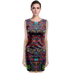 Color Maze Of Minds Classic Sleeveless Midi Dress by MRTACPANS