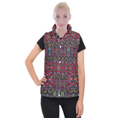 Color Maze Of Minds Women s Button Up Vest