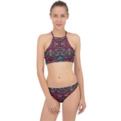 Color Maze Of Minds Racer Front Bikini Set by MRTACPANS