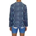 Blue denim pattern native american beads pattern by FlipStylez Designs Kids  Long Sleeve Swimwear View2