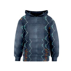 Blue Denim Pattern Native American Beads Pattern By Flipstylez Designs Kids  Pullover Hoodie