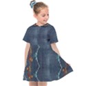 Blue denim pattern native american beads pattern by FlipStylez Designs Kids  Sailor Dress View1