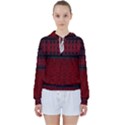 Crush red lace two patterns  Women s Tie Up Sweat View1