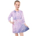 Wonderful Roses In Soft Colors Kids  Quarter Sleeve Shirt Dress View1