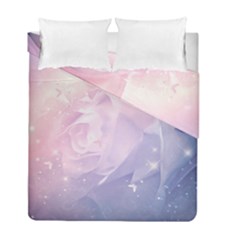 Wonderful Roses In Soft Colors Duvet Cover Double Side (full/ Double Size) by FantasyWorld7