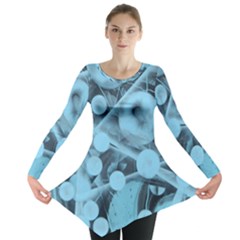 Atomic Blue Long Sleeve Tunic  by WILLBIRDWELL