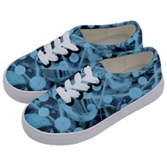 Atomic Blue Kids  Classic Low Top Sneakers by WILLBIRDWELL