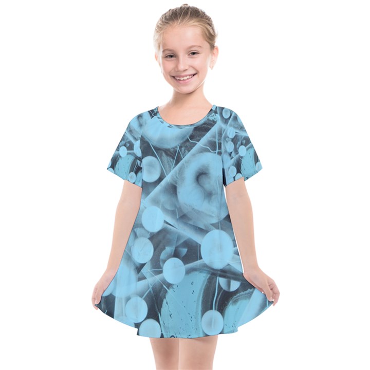 ATOMIC BLUE Kids  Smock Dress