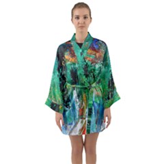 Garden  3 Long Sleeve Kimono Robe by WILLBIRDWELL