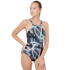 Oversight High Neck One Piece Swimsuit by WILLBIRDWELL