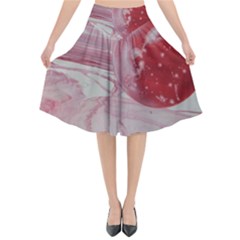 Red Dwarf Flared Midi Skirt by WILLBIRDWELL