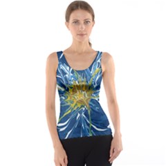 Blue Star Flower Tank Top