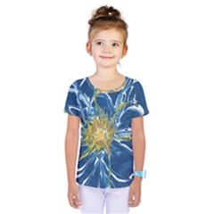 Blue Star Flower Kids  One Piece Tee