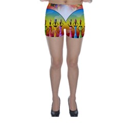 African American Women Skinny Shorts by AlteredStates