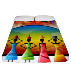 African American Women Fitted Sheet (king Size) by AlteredStates