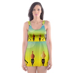 African American Women Skater Dress Swimsuit by AlteredStates