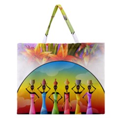 African American Women Zipper Large Tote Bag by AlteredStates