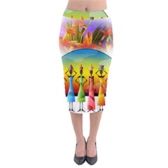 African American Women Midi Pencil Skirt by AlteredStates