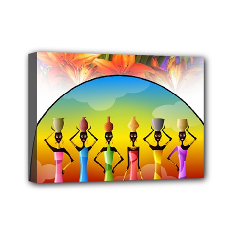 African American Women Mini Canvas 7  X 5  (stretched) by AlteredStates