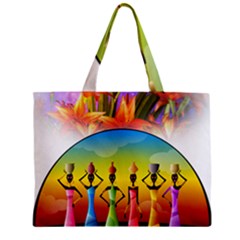 African American Women Zipper Mini Tote Bag