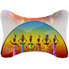 African American Women Seat Head Rest Cushion