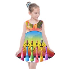 African American Women Kids  Summer Dress by AlteredStates