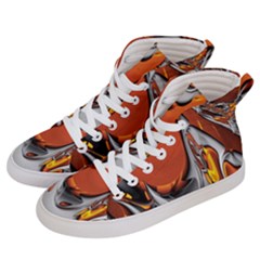 Special Fractal 24 Terra Men s Hi-top Skate Sneakers by ImpressiveMoments