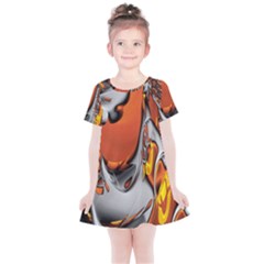 Special Fractal 24 Terra Kids  Simple Cotton Dress by ImpressiveMoments