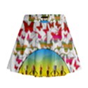 African Americn Art African American Women Mini Flare Skirt View1