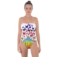 African Americn Art African American Women Tie Back One Piece Swimsuit by AlteredStates