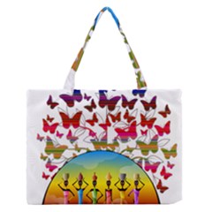 African Americn Art African American Women Zipper Medium Tote Bag by AlteredStates