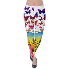 African Americn Art African American Women Velvet Leggings by AlteredStates