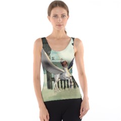 Cute Little Pegasus In The Sky, Cartoon Tank Top by FantasyWorld7