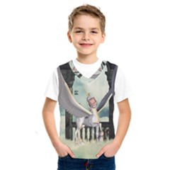 Cute Little Pegasus In The Sky, Cartoon Kids  Sportswear by FantasyWorld7